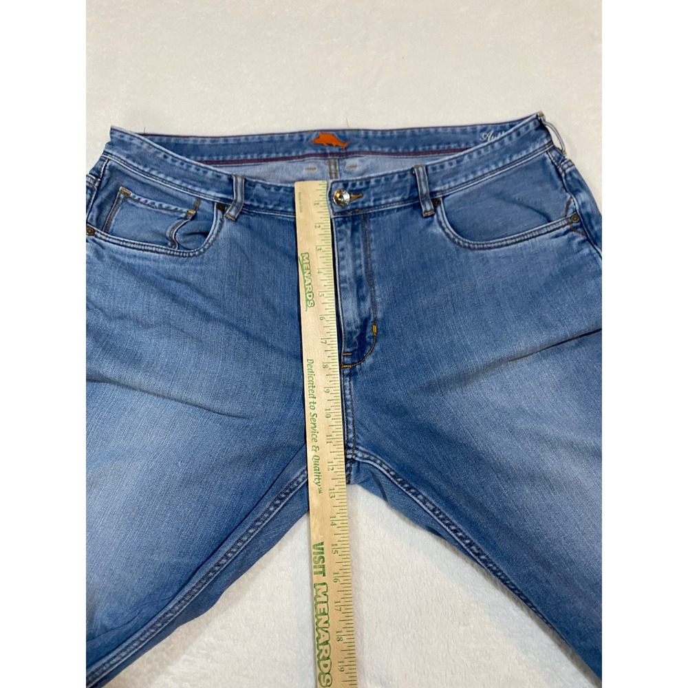 Tommy Bahama Antigua Cove Mens Blue Straight Leg Jeans 40x32 Medium Wash Denim - Picture 4 of 12